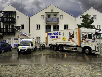 Bei strömenden Regen